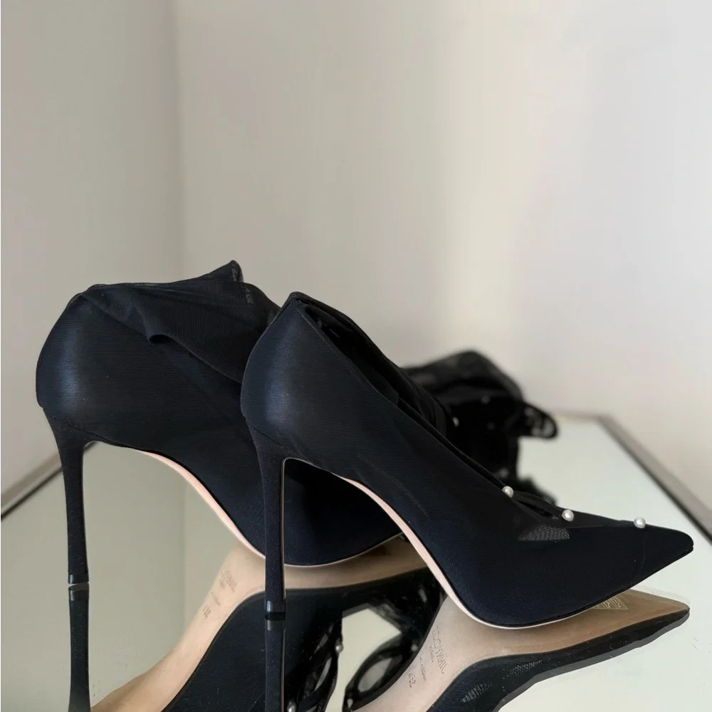 New Jimmy Choo Psyche 95 mesh over-the-knee boots $1,895 - Picture 7 of 13